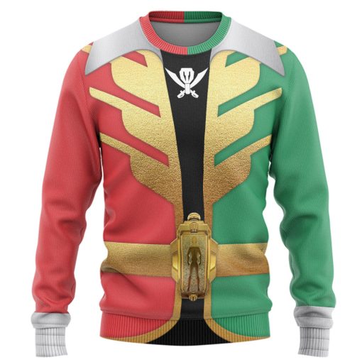 Gearhumans 3D Power Rangers Super Megaforce Christmas Ranger Custom Hoodie Tshirt Apparel - Image 11