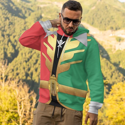 Gearhumans 3D Power Rangers Super Megaforce Christmas Ranger Custom Hoodie Tshirt Apparel - Image 12