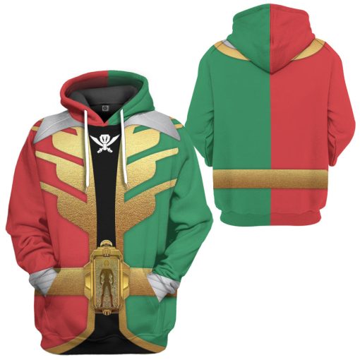 Gearhumans 3D Power Rangers Super Megaforce Christmas Ranger Custom Hoodie Tshirt Apparel - Image 6