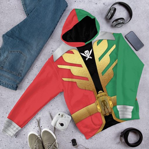 Gearhumans 3D Power Rangers Super Megaforce Christmas Ranger Custom Hoodie Tshirt Apparel - Image 13