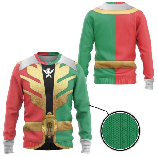 Gearhumans 3D Power Rangers Super Megaforce Christmas Ranger Custom Hoodie Tshirt Apparel - Image 14