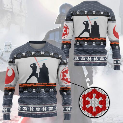 Gearhumans 3D S.W Darth Vader Christmas Gift Custom Ugly Long sleeve - Image 3