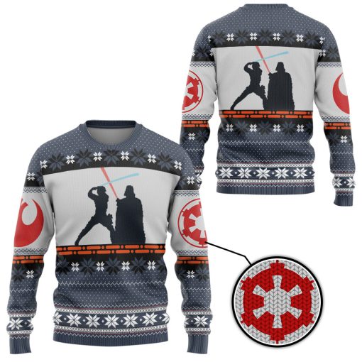 Gearhumans 3D S.W Darth Vader Christmas Gift Custom Ugly Long sleeve - Image 2