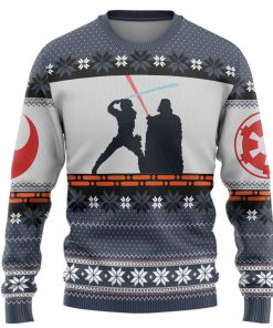 Gearhumans 3D S.W Darth Vader Christmas Gift Custom Ugly Long sleeve