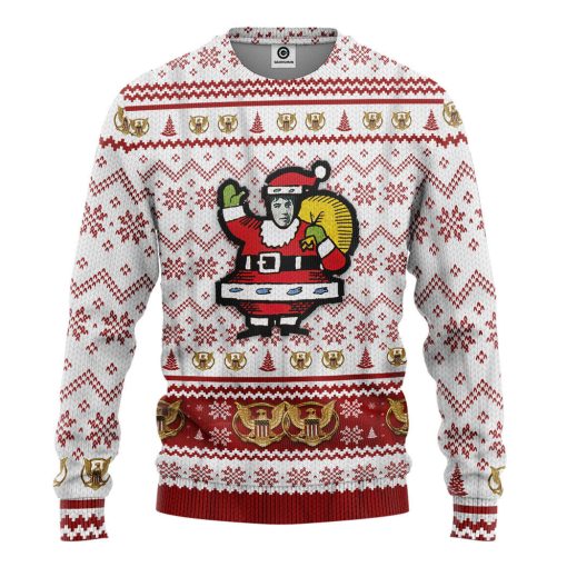 Gearhumans 3D ELV PRL Merry Christmas Baby Custom Ugly Long sleeve