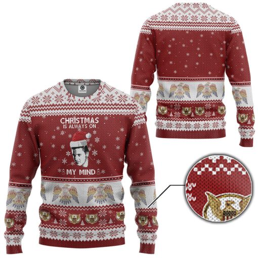 Gearhumans 3D ELV PRL Christmas Is Always On My Mind Custom Ugly Long sleeve - Image 2