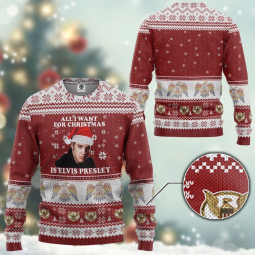 Gearhumans 3D All I Want For Christmas Is ELV PRL Custom Ugly Long sleeve - Image 3