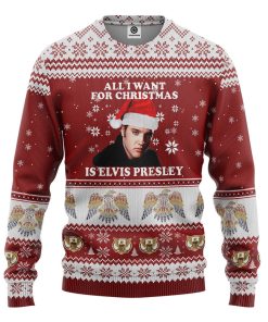 Gearhumans 3D All I Want For Christmas Is ELV PRL Custom Ugly Long sleeve