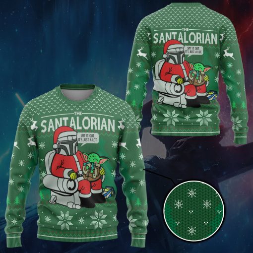 Gearhumans 3D The Santalorian Christmas Custom Ugly Sweater 4 Gearhumans 3D The Santalorian Christmas Custom Ugly Sweater - Image 3