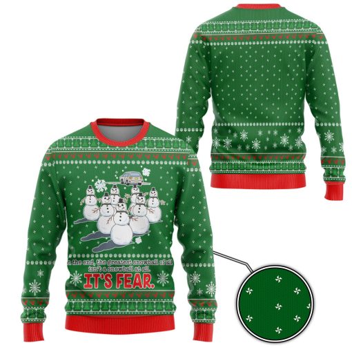 Gearhumans 3D The Office The Greatest Snowball Custom Ugly Christmas Sweater