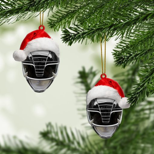 Gearhumans 3D Mighty Morphin Black Power Ranger Christmas Custom Ornament