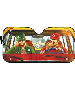 Gearhumans 3D Super Mario Bros In Grand Thief Custom Sunshade