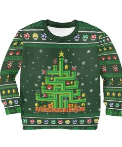 Gearhumans 3D Ugly Mario Christmas Custom Kid Ugly Sweater