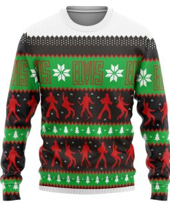 Gearhumans 3D ELV PRL Dancing Christmas Custom Ugly Long sleeve