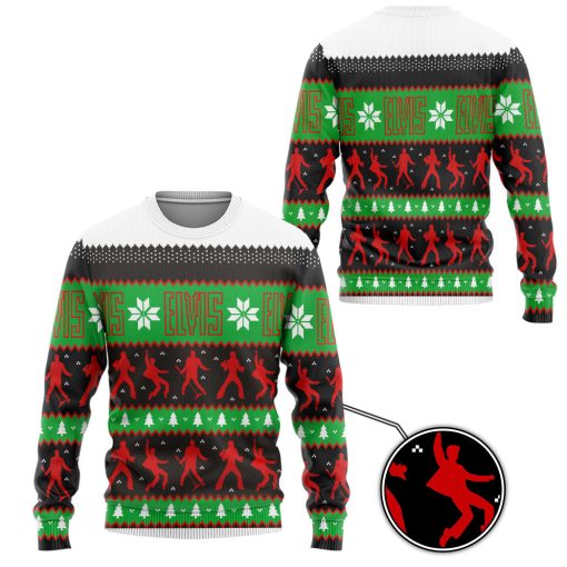 Gearhumans 3D ELV PRL Dancing Christmas Custom Ugly Long sleeve - Image 2