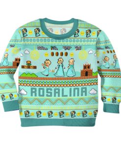 Gearhumans 3D Super Mario Rosalina Custom Kid Ugly Long sleeve
