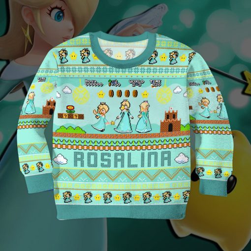 Gearhumans 3D Super Mario Rosalina Custom Kid Ugly Long sleeve - Image 2