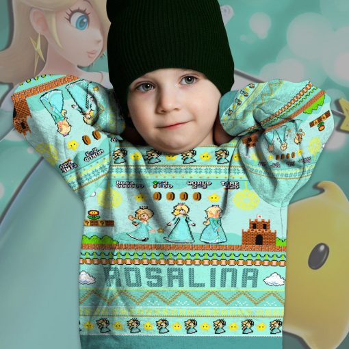 Gearhumans 3D Super Mario Rosalina Custom Kid Ugly Long sleeve - Image 3