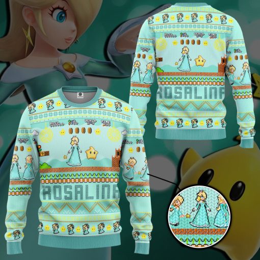 Gearhumans 3D Super Mario Rosalina Custom Ugly Long sleeve - Image 3