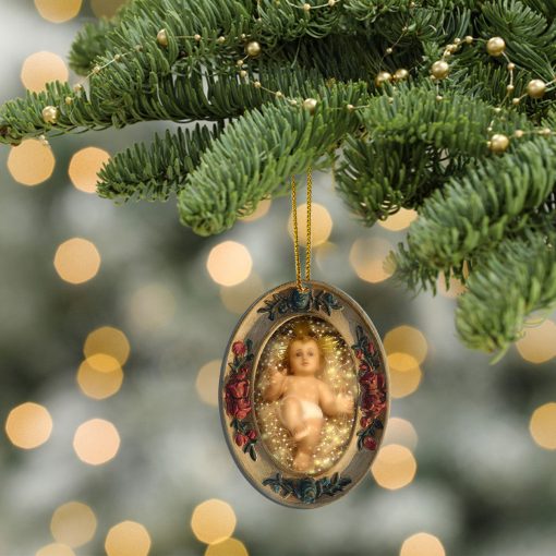Gearhumans 3D Baby Jesus Born Custom Ornament 2 Gearhumans 3D Baby Jesus Born Custom Ornament - Image 2