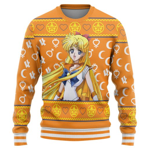Gearhumans 3D Sailor Venus Mercury Custom Ugly Christmas Long sleeve