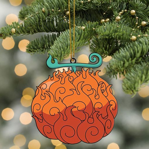 Gearhumans 3D Devil Fruits Mera Mera no Mi Ace Sabo Custom Ornament - Image 4