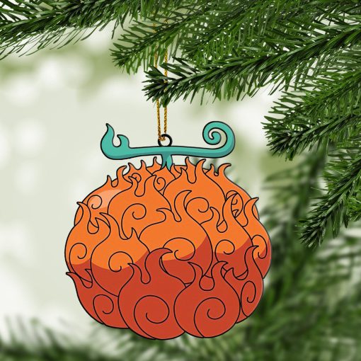 Gearhumans 3D Devil Fruits Mera Mera no Mi Ace Sabo Custom Ornament - Image 3