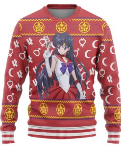 Gearhumans 3D Sailor Mars Mercury Custom Ugly Christmas Long sleeve