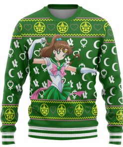 Gearhumans 3D Sailor Jupiter Mercury Custom Ugly Christmas Long sleeve