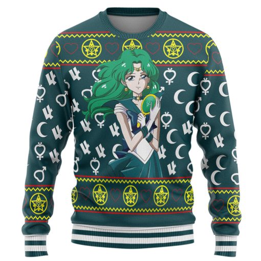 Gearhumans 3D Sailor Neptune Mercury Custom Ugly Christmas Long sleeve