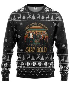 Gearhumans 3D The Outsiders Stay Gold Ponyboy Stay Gold Christmas Style Custom Ugly Sweater