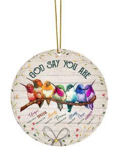 Gearhumans 3D God Says You Are Custom Ornament