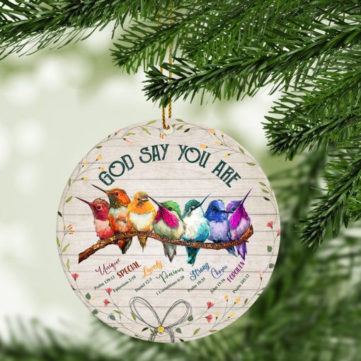 Gearhumans 3D God Says You Are Custom Ornament - Image 3