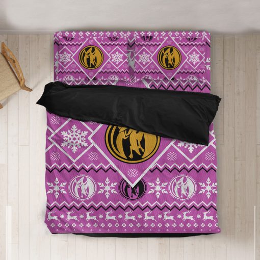 Gearhumans 3D Mighty Morphin Pink Power Ranger Custom Bedding Set