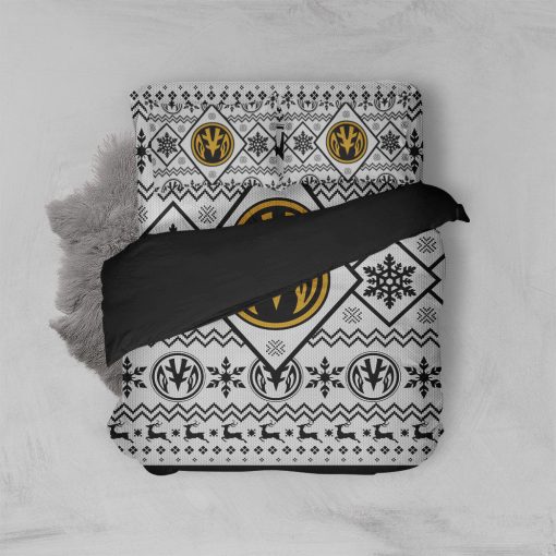 Gearhumans 3D Mighty Morphin White Power Ranger Custom Bedding Set - Image 2