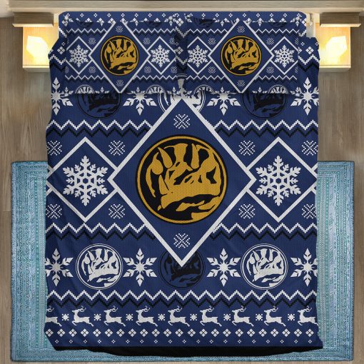 Gearhumans 3D Mighty Morphin Blue Power Ranger Custom Bedding Set