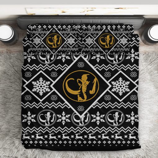 Gearhumans 3D Mighty Morphin Black Power Ranger Custom Bedding Set