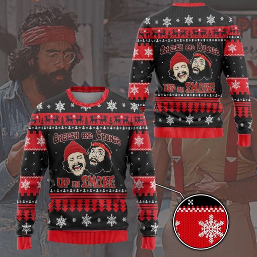 Gearhumans 3D Cheech And Chong Up In Smoke Custom Ugly Long sleeve - Image 3