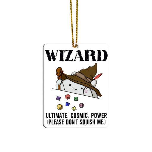 Gearhumans 3D DnD Wizard Custom Ornament