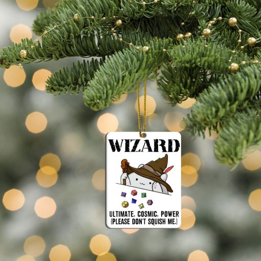 Gearhumans 3D DnD Wizard Custom Ornament
