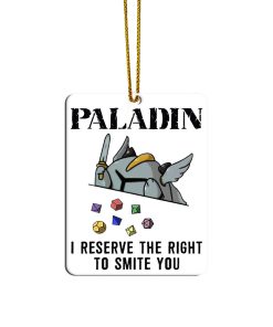 Gearhumans 3D DnD Paladin Custom Ornament