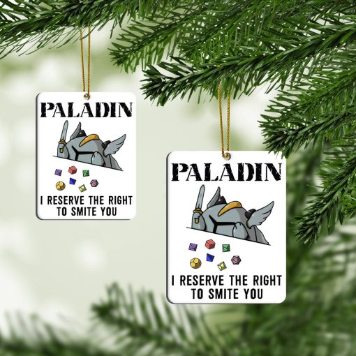 Gearhumans 3D DnD Paladin Custom Ornament - Image 3