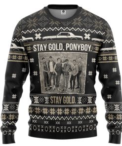 Gearhumans 3D The Outsiders Stay Gold Ponyboy Custom Ugly Sweater