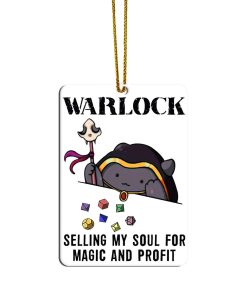 Gearhumans 3D DnD Warlock Custom Ornament
