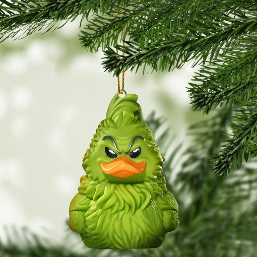 Gearhumans 3D Dr. Seuss The Grinch Cosplaying Duck Custom Ornament