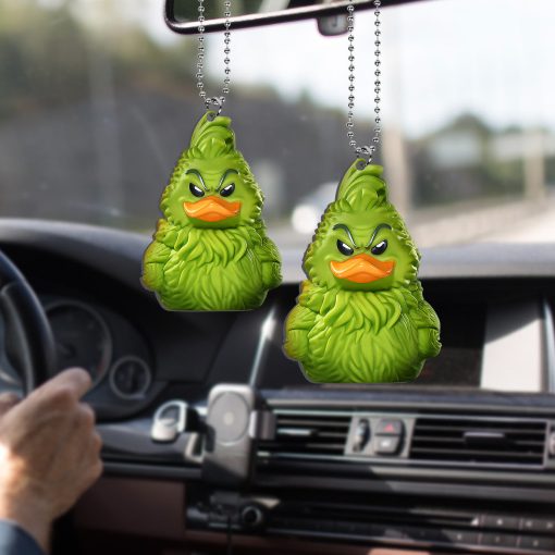Gearhumans 3D Dr. Seuss The Grinch Cosplaying Duck Custom Ornament