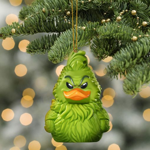Gearhumans 3D Dr. Seuss The Grinch Cosplaying Duck Custom Ornament