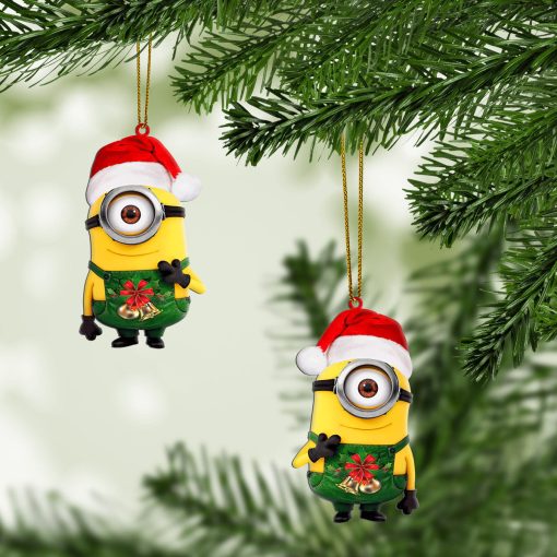 Gearhumans 3D Minion Christmas Custom Ornament - Image 2