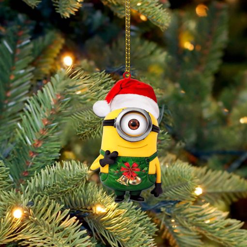 Gearhumans 3D Minion Christmas Custom Ornament - Image 4