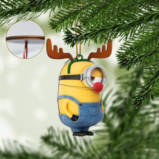 Gearhumans 3D Minion Christmas Custom Ornament